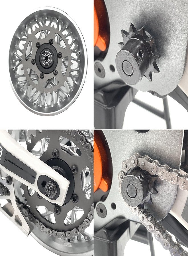 RCHUBAM 35T RC Motor Hub Chain Sprocket Gear + 11T Metal Front Chain Sprocket Upgrades Parts Accessories for Losi 1/4 Promoto MX Motorcycle Dirt Bike - Image 4